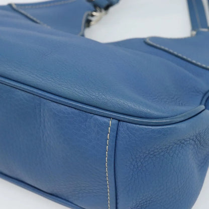 Prada Vitello Daino Convertible Tote Vitello Daino, Blue, Leather, Handbag