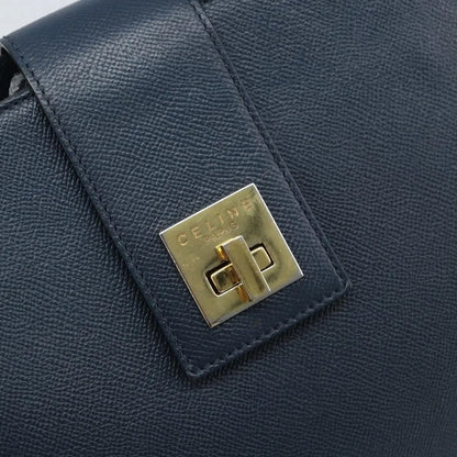 Celine Vintage Leather, Navy, Leather, Shoulder Bag