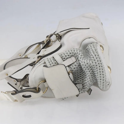 Chloe Vintage Leather, White, Leather, Shoulder Bag