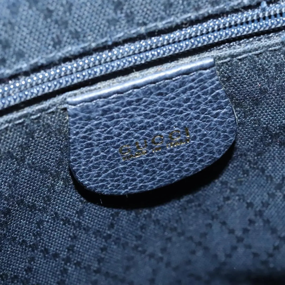 Gucci Gucci bamboo daim, Navy, Suede, Backpack