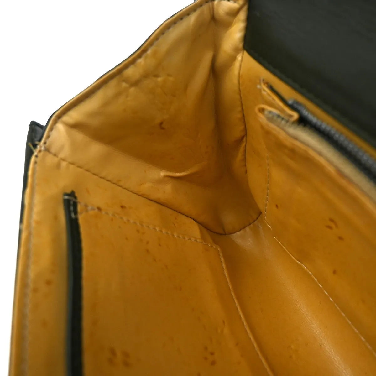 Celine Vintage Leather, Green, Leather, Shoulder Bag