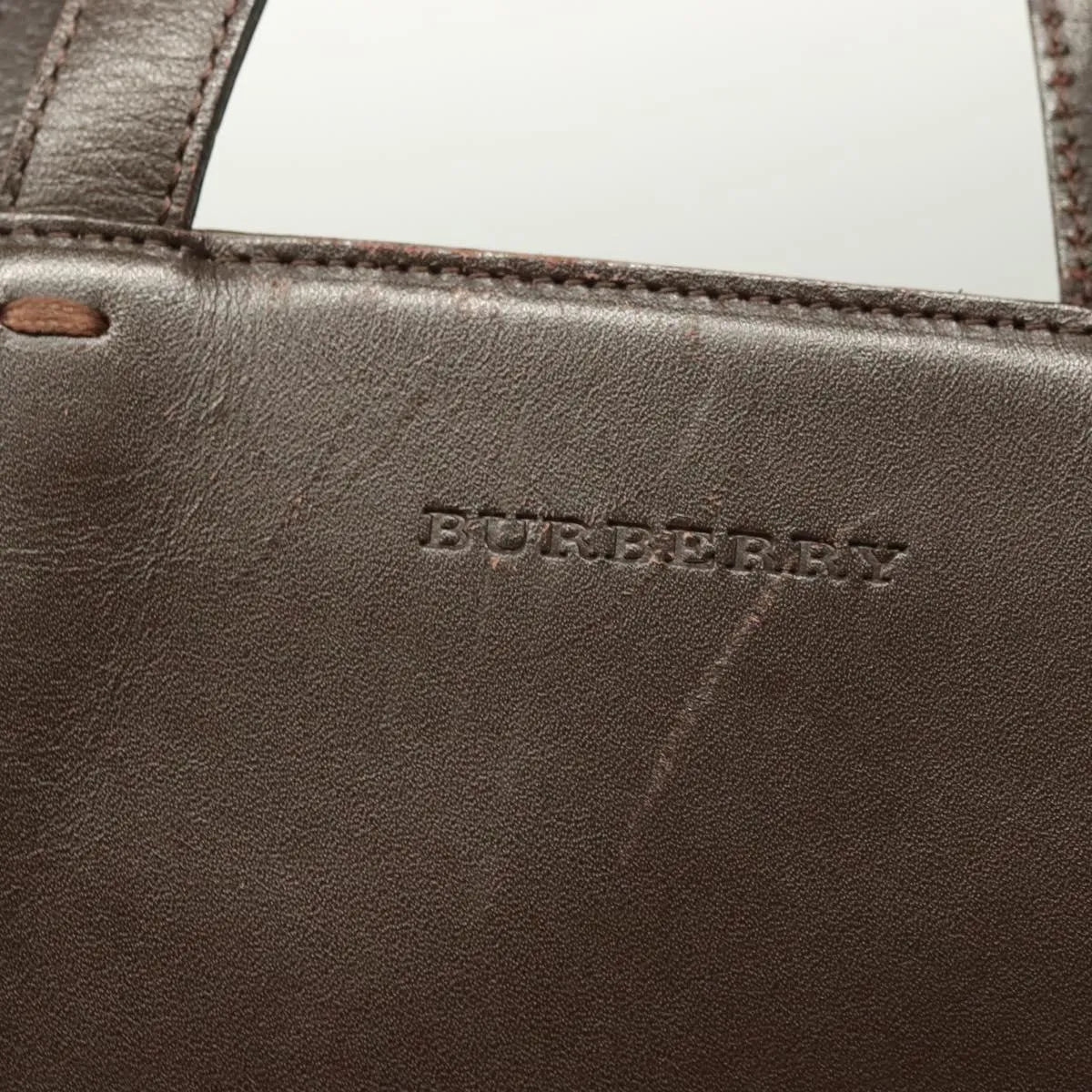 Burberry Vintage Leather, Brown, Leather, Handbag