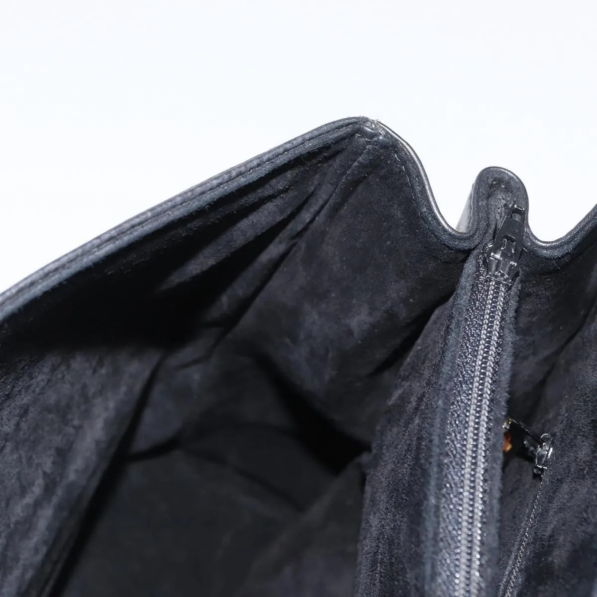 Gucci Vintage Leather, Black, Leather, Handbag