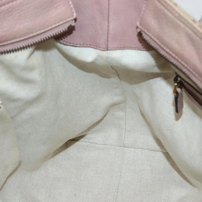 Gucci Vintage Interlocking G Canvas and Leather, Beige, Canvas, Handbag