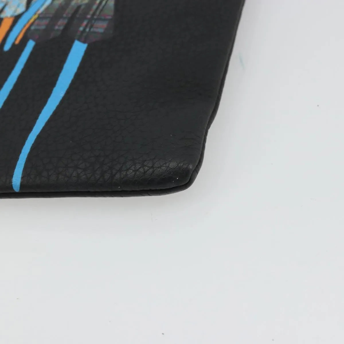Louis Vuitton LV Friends A4 Printed Monogram Taurillon Leather, Black, Canvas, Clutch