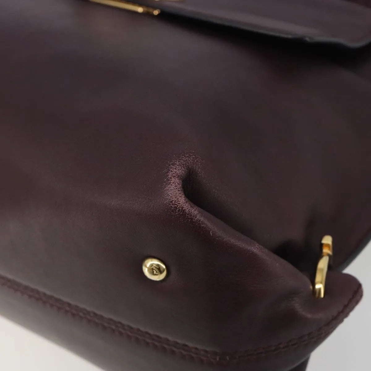 Salvatore Ferragamo Sofia Satchel Smooth Leather, Purple, Leather, Handbag