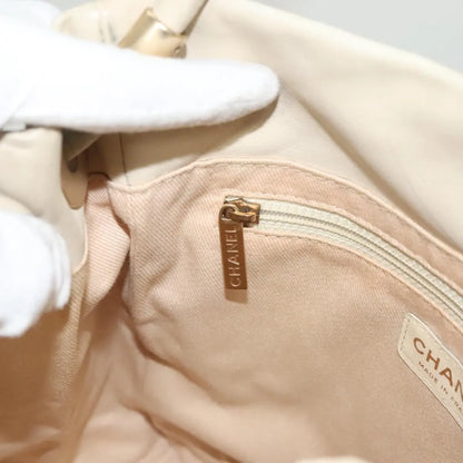 Chanel Camellia Tote Leather, Beige, Leather, Tote Bag