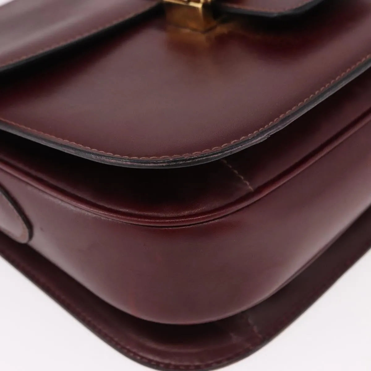 Celine Horse Carriage Leather, Burgundy, Leather, Shoulder Bag