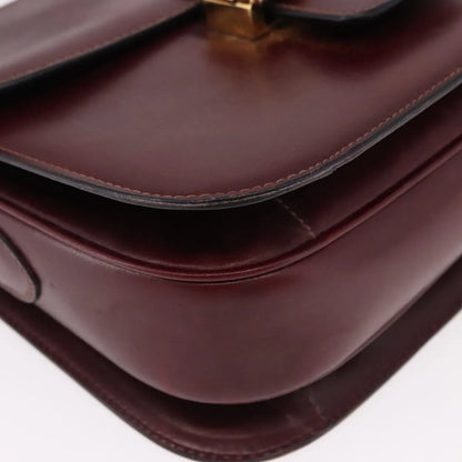 Celine Horse Carriage Leather, Burgundy, Leather, Shoulder Bag