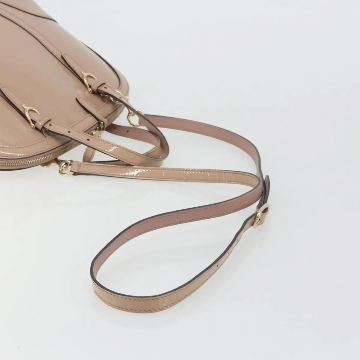 Gucci Nice Top Handle Microguccissima Patent, Beige, Patent Leather, Handbag