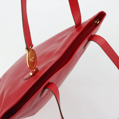 Christian Dior Vintage Tote Leather, Red, Leather, Tote Bag