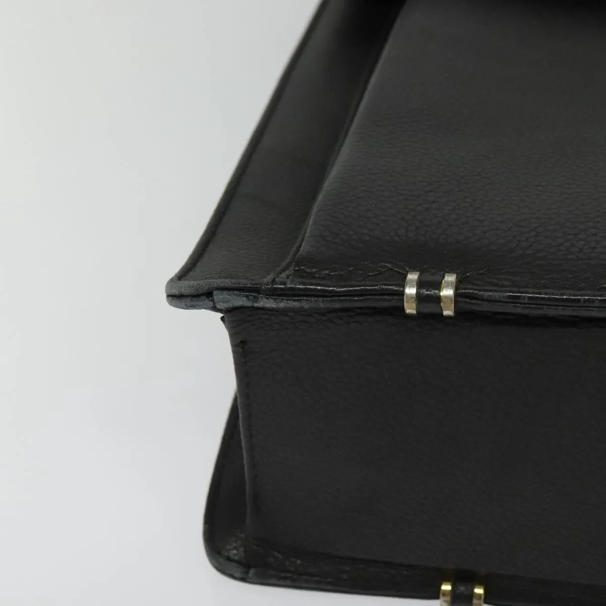 Versace Vintage Leather, Black, Leather, Briefcase
