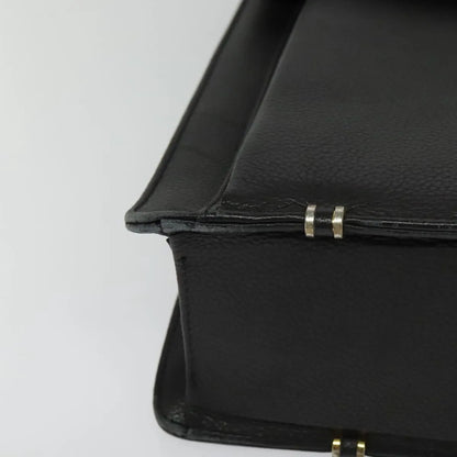 Versace Vintage Leather, Black, Leather, Briefcase