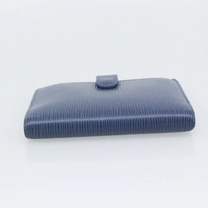 Louis Vuitton Agenda Cover Epi, Blue, Leather, Clutch