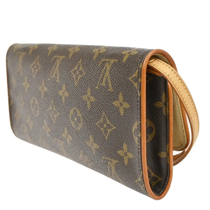 Louis Vuitton Twin Monogram Canvas, Brown, Canvas, Clutch