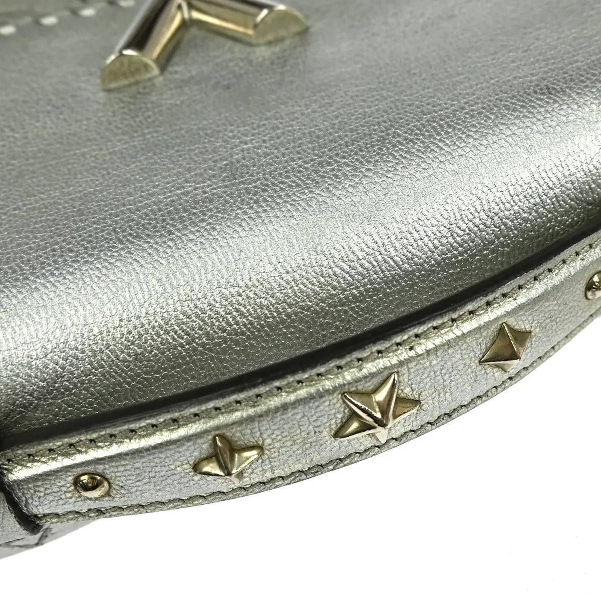 Louis Vuitton Very Chain Monogram Leather, Silver, Leather, Handbag