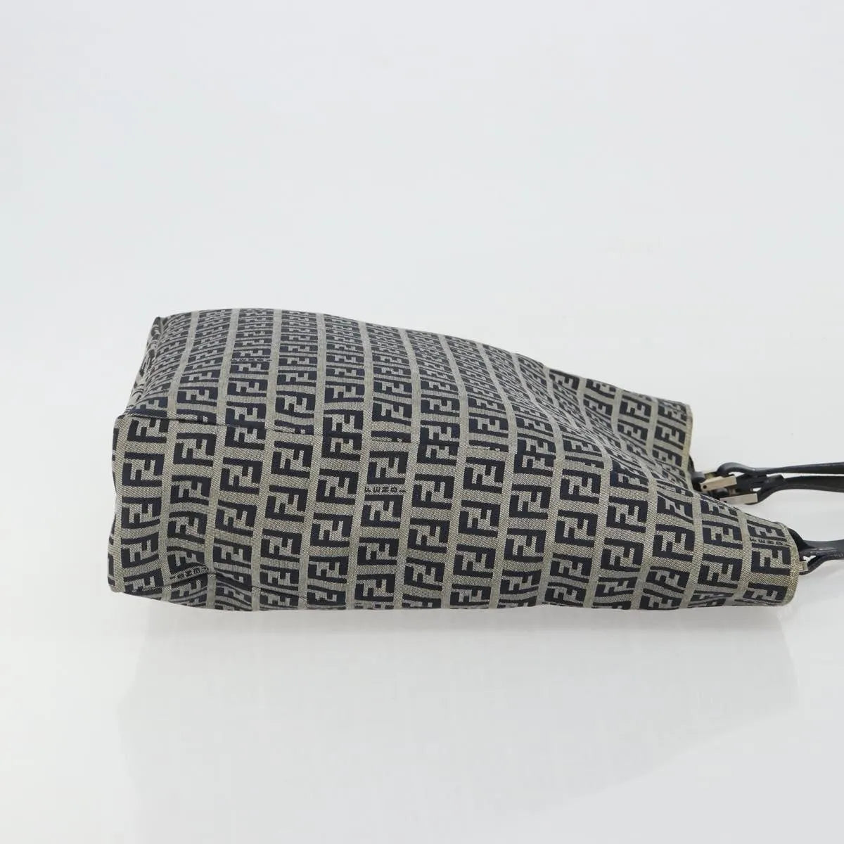 Fendi Vintage Tote Zucchino Canvas, Navy, Canvas, Tote Bag