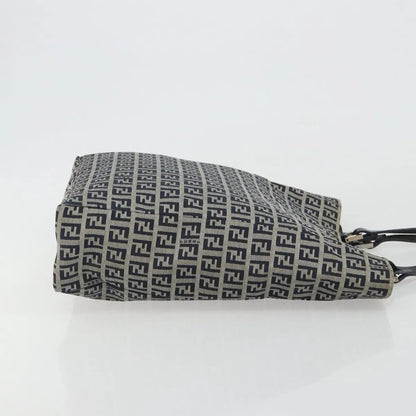 Fendi Vintage Tote Zucchino Canvas, Navy, Canvas, Tote Bag