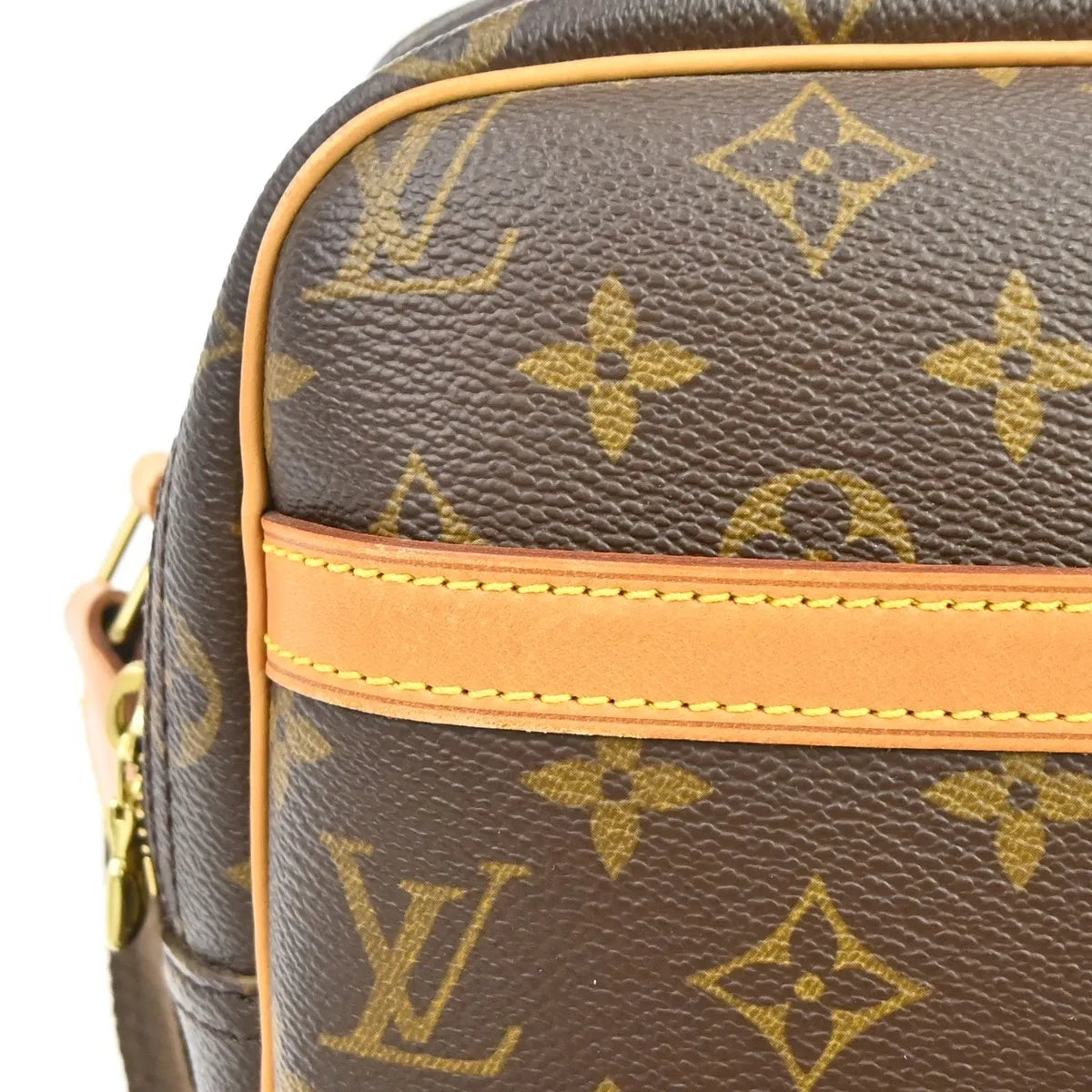Louis Vuitton Reporter Monogram, Brown, Canvas, Shoulder Bag