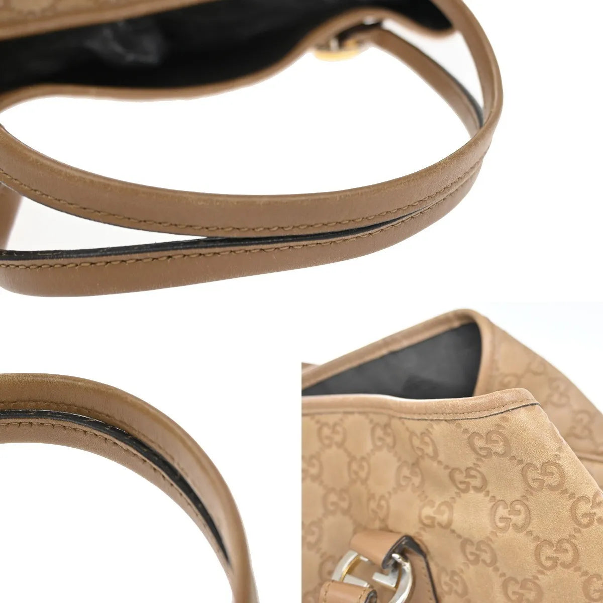 Gucci Twins Tote Guccissima Leather, Brown, Leather, Tote Bag