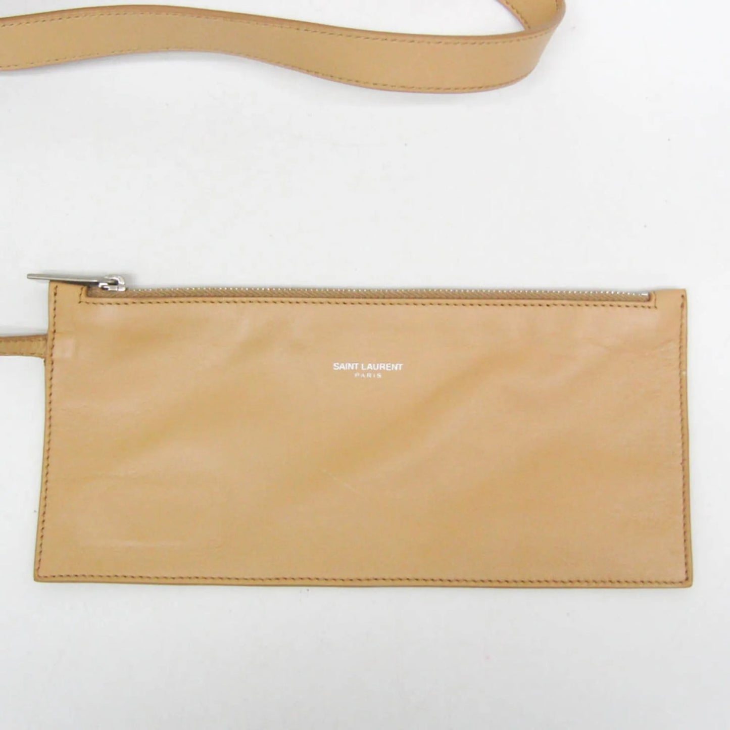 Saint Laurent Reversible East West Shopper Tote Leather, Beige, Leather, Tote Bag
