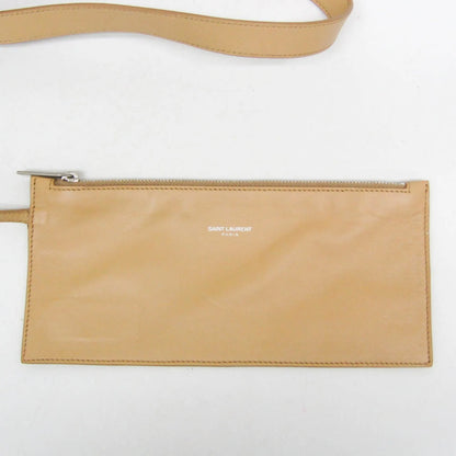 Saint Laurent Reversible East West Shopper Tote Leather, Beige, Leather, Tote Bag
