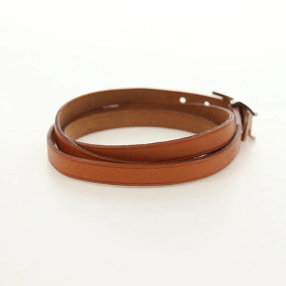 Hermes Hapi 3 Leather with Metal, Brown, Leather, Bracelet