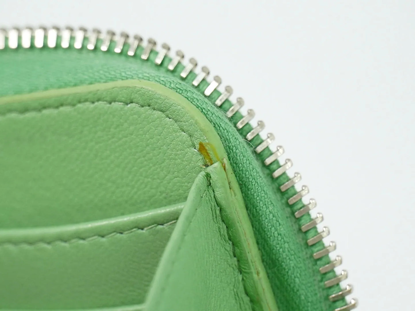 Chanel Wild Stitch Topics Wallet Lambskin, Green, Leather, Wallet