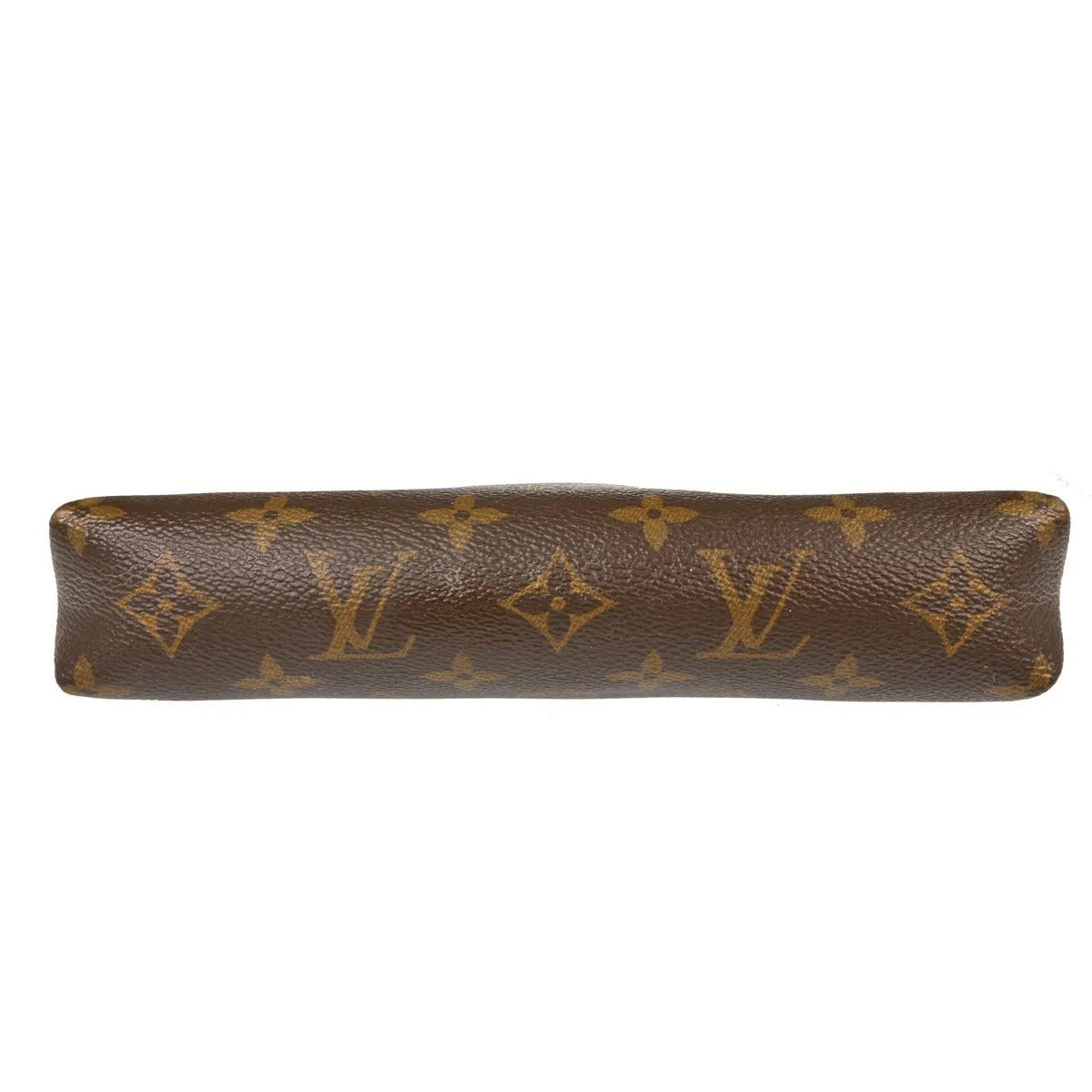 Louis Vuitton Pallas Clutch Monogram Canvas with Leather, Brown, Canvas, Clutch