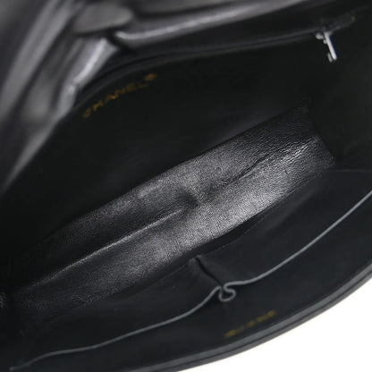 Chanel Vintage CC Envelope Chain Flap Lambskin, Black, Leather, Shoulder Bag