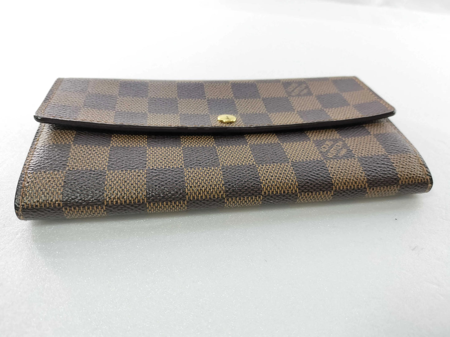 Louis Vuitton Long Damier, Brown, Canvas, Wallet
