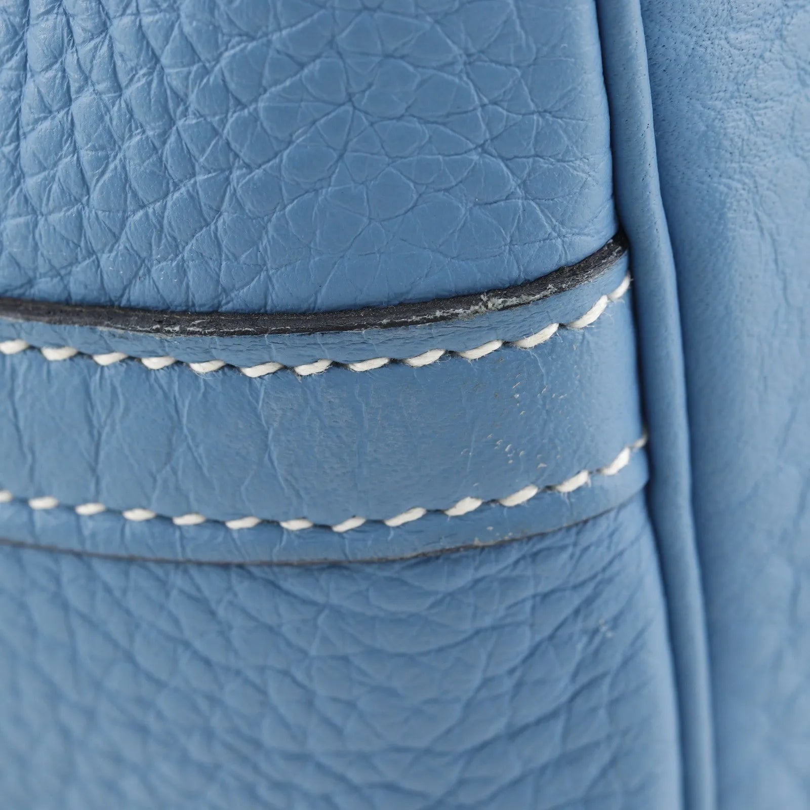 Hermes Picotin Lock Clemence, Blue, Leather, Handbag