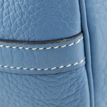 Hermes Picotin Lock Clemence, Blue, Leather, Handbag