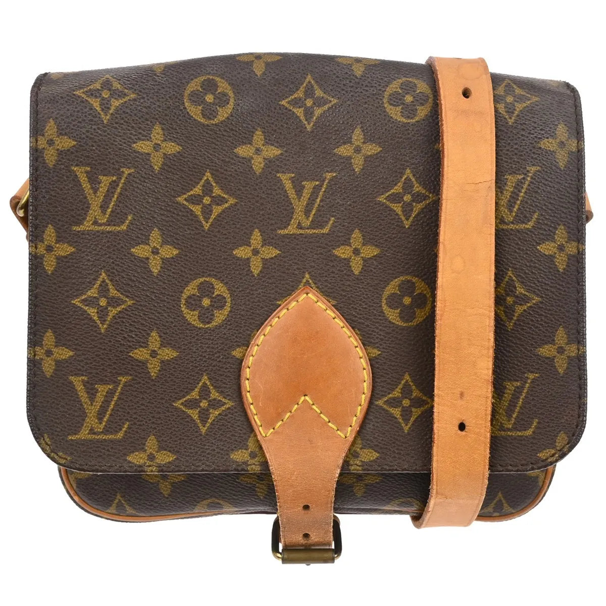 Louis Vuitton Cartouchiere Monogram Canvas, Brown, Canvas, Shoulder Bag