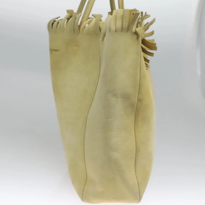 Salvatore Ferragamo Vintage Suede, Yellow, Suede, Shoulder Bag