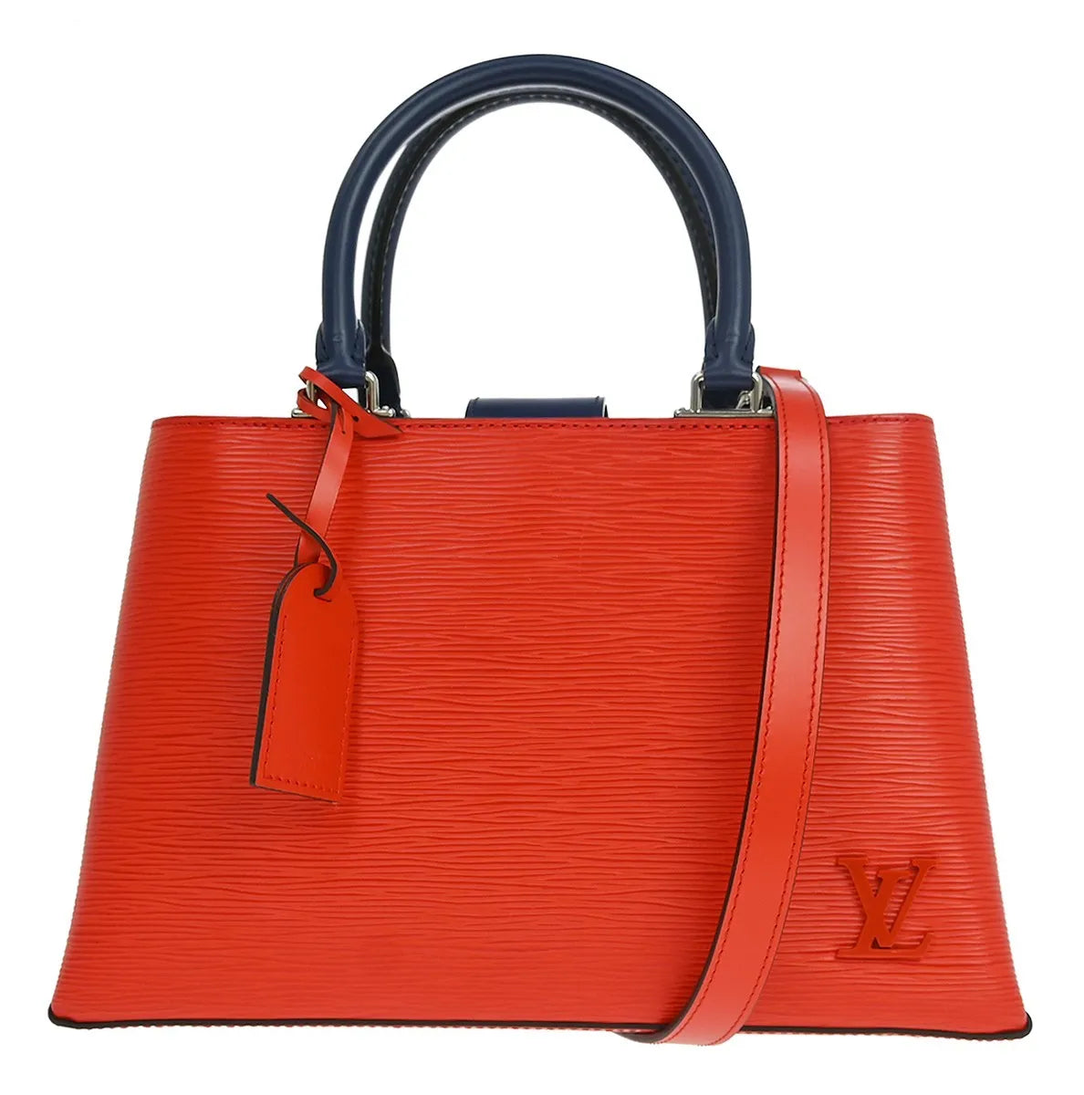Louis Vuitton Kleber Epi Leather, Red, Leather, Handbag