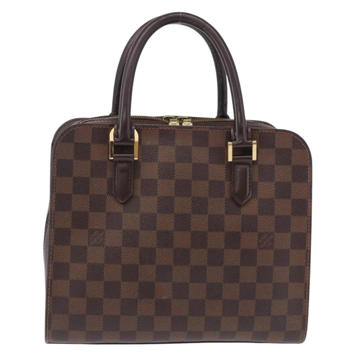 Louis Vuitton Triana Damier, Brown, Canvas, Handbag