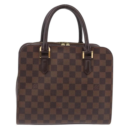 Louis Vuitton Triana Damier, Brown, Canvas, Handbag
