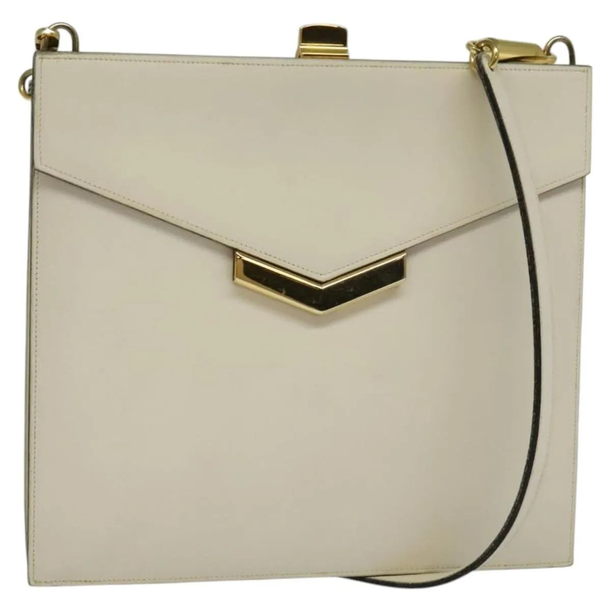 Christian Dior Vintage Leather, Beige, Leather, Shoulder Bag
