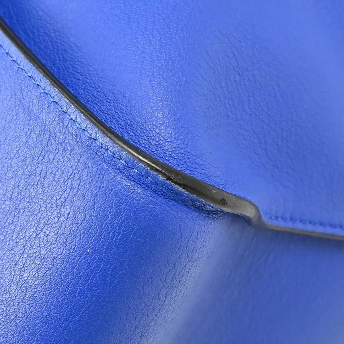 Loewe Hammock Leather, Blue, Leather, Handbag