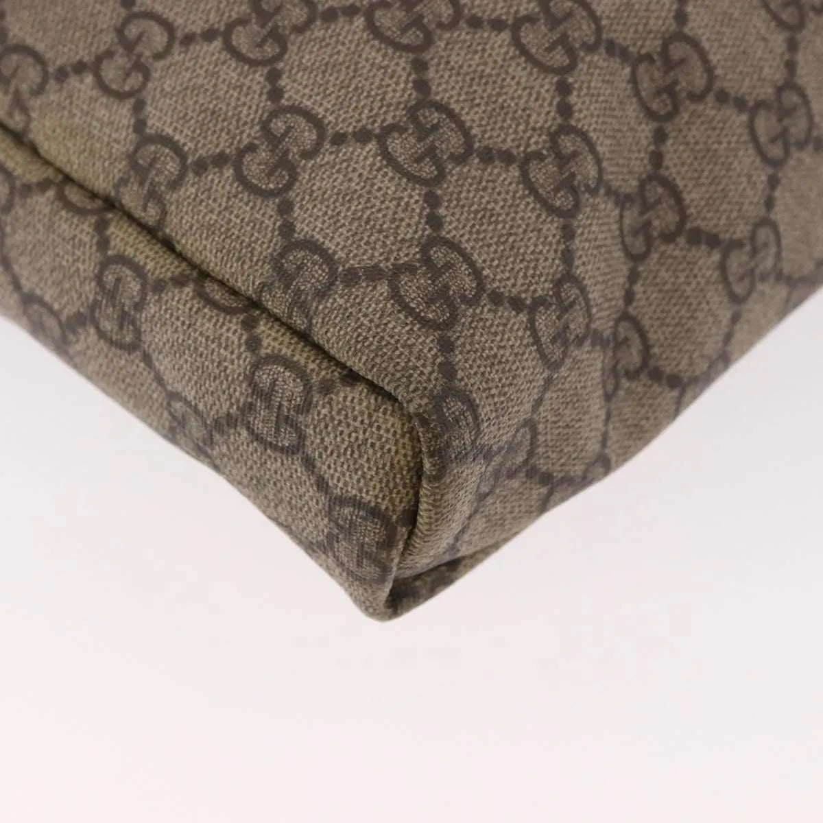 Gucci Flap Messenger GG Coated Canvas, Beige, Canvas, Shoulder Bag