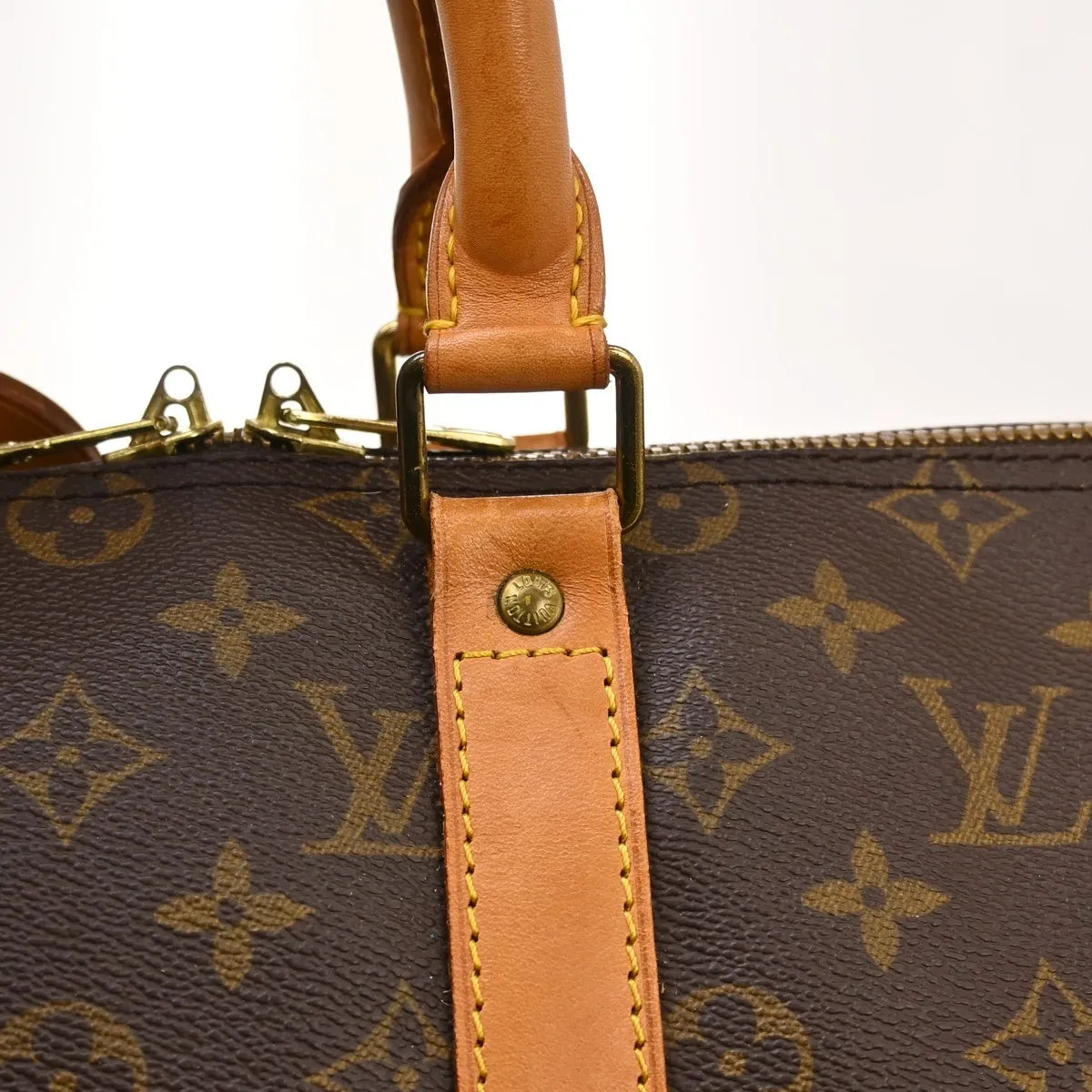 Louis Vuitton Keepall Bandouliere Monogram Canvas, Brown, Canvas, Travel Bag