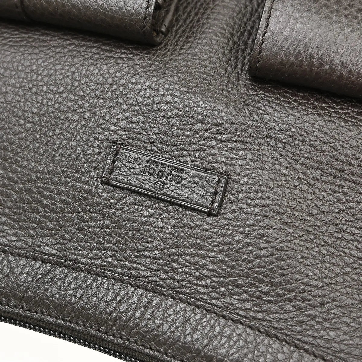 Gucci Abbey D-ring Handbag Calfskin, Brown, Leather, Handbag