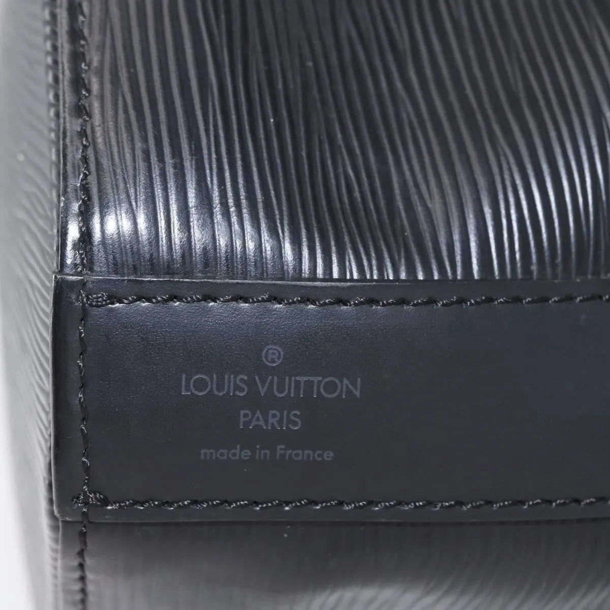 Louis Vuitton Vintage Sac d'Epaule Epi Leather, Black, Leather, Shoulder Bag