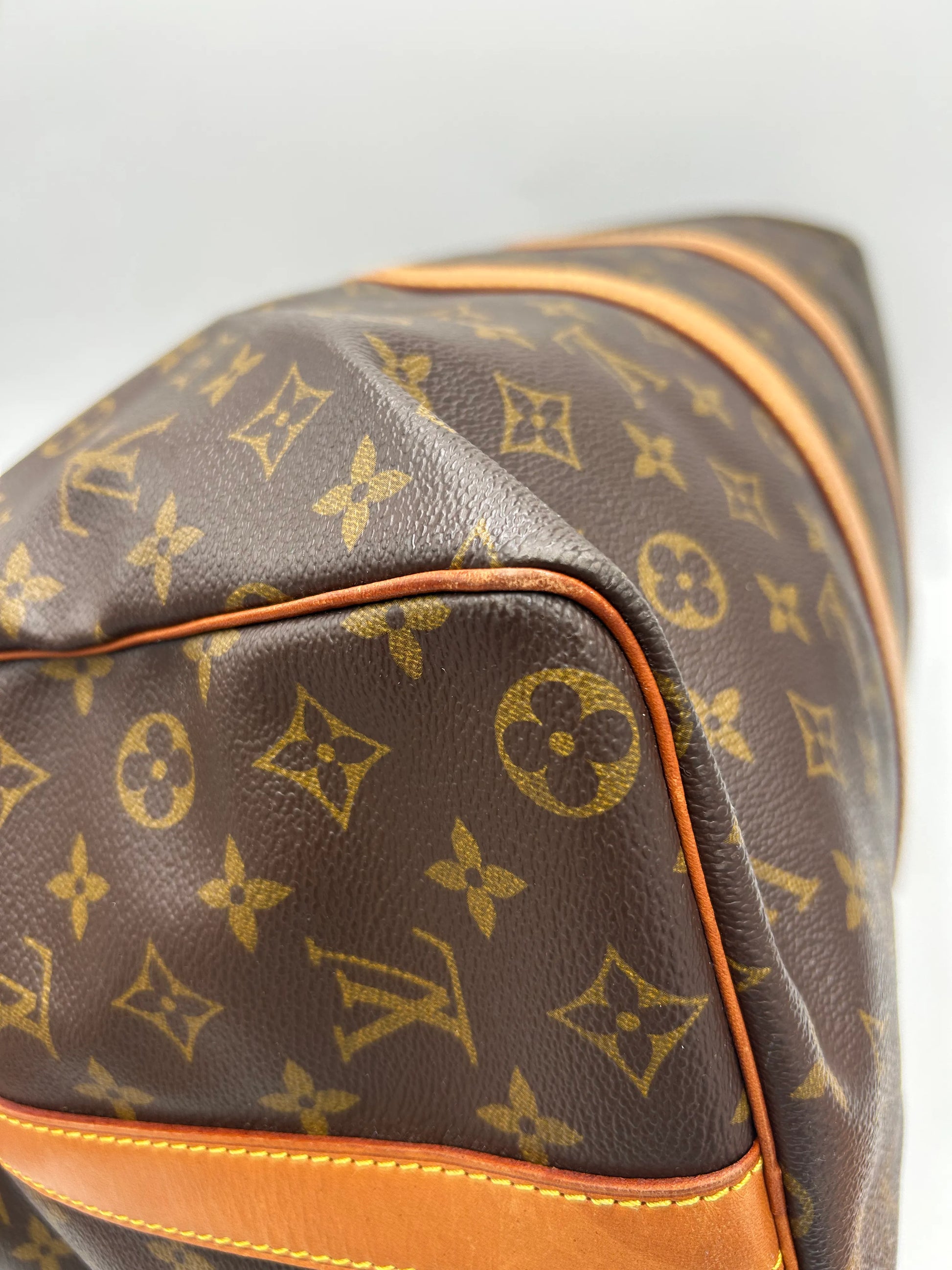 Louis Vuitton keepall bandoulière monogram, Brown, Canvas, Handbag