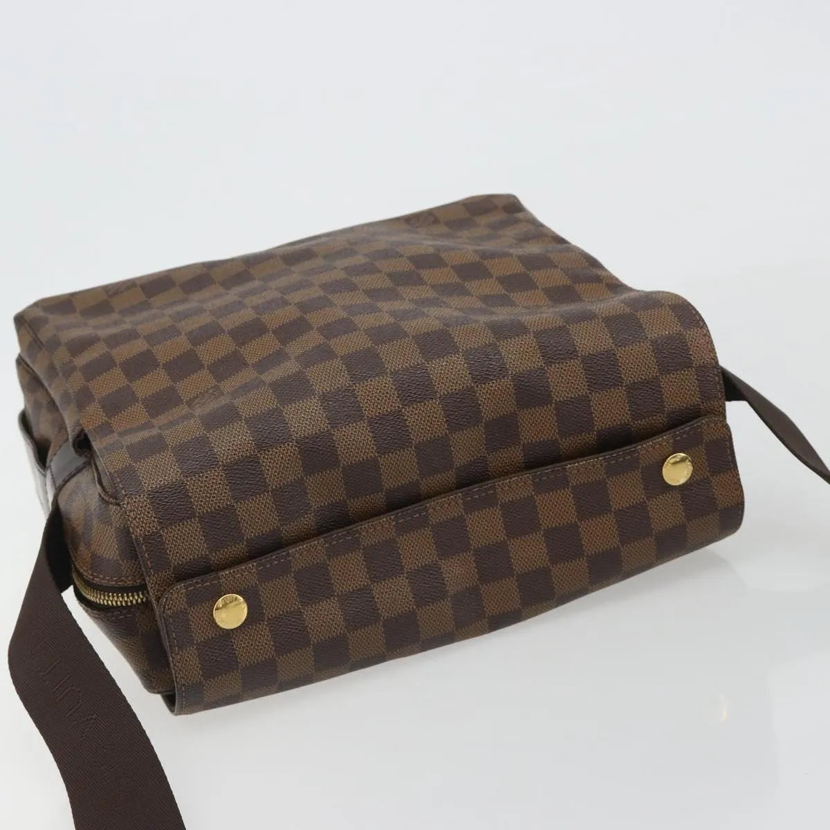 Louis Vuitton Naviglio Damier, Brown, Canvas, Shoulder Bag