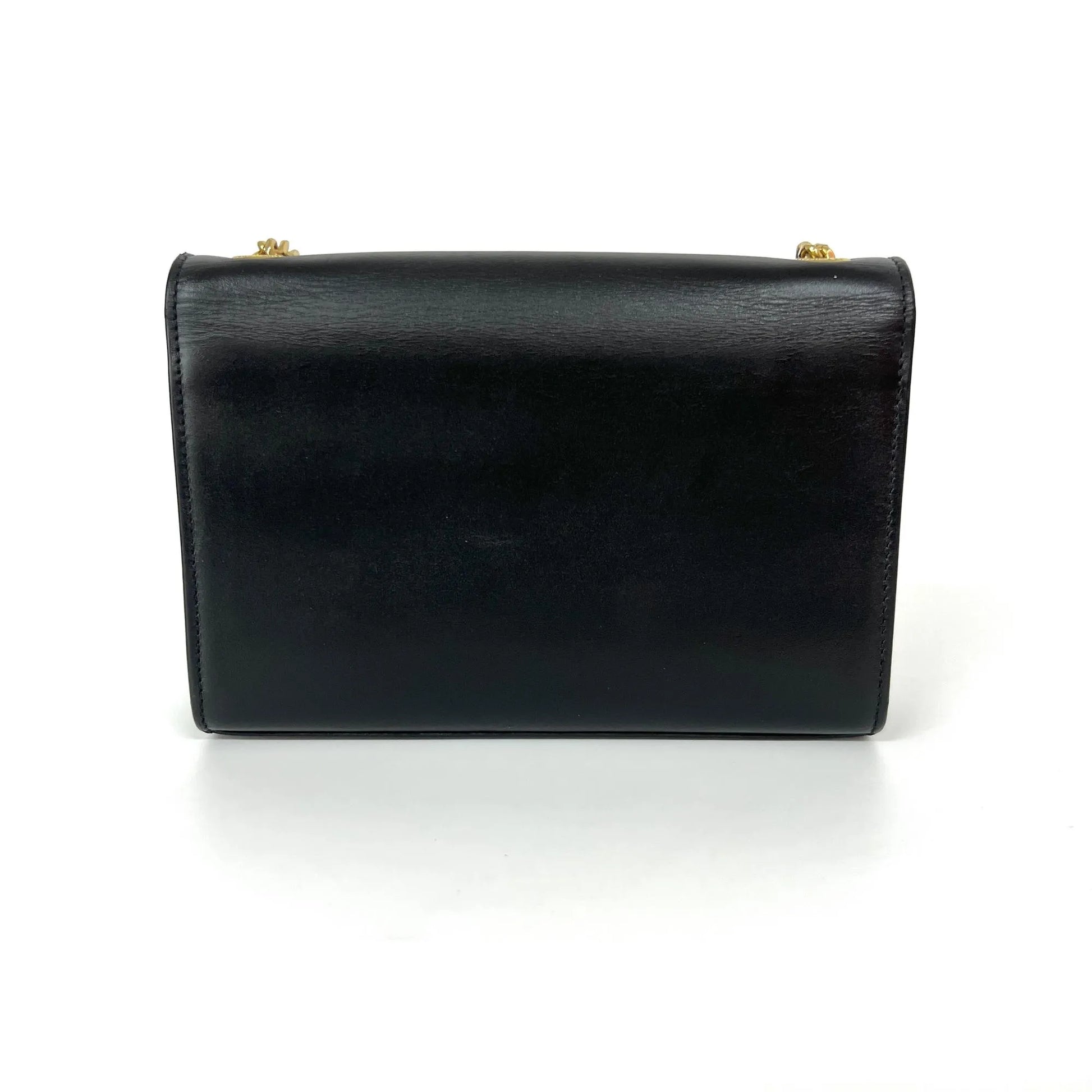 Saint Laurent Kate leather, Black, Leather, Shoulder Bag