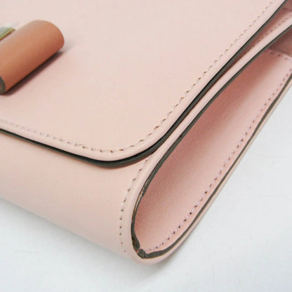 Chloe Bow Detail Wallet on Chain Leather, Pink, Leather, Clutch