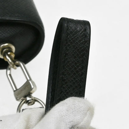 Louis Vuitton Pochette Baikal Clutch Taiga Leather, Black, Leather, Clutch