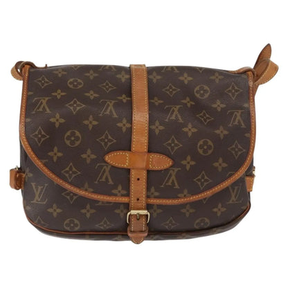 Louis Vuitton Saumur Monogram Canvas, Brown, Canvas, Shoulder Bag